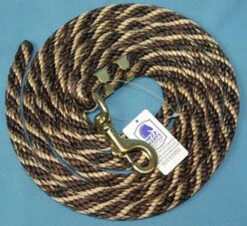 Nylon Lead Rope - Multi-Color -Equestrian Supplie Store 091049 nylon lead rope brown hair 02005 79494.1527294820