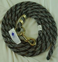 Nylon Lead Rope - Multi-Color -Equestrian Supplie Store 091057 nylon lead rope grey hair 70810 02958.1527294819