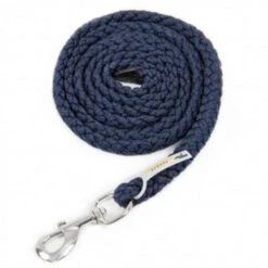 Schockemohle Catch Braided Nylon Lead Rope -Equestrian Supplie Store 1320 00007 schockemohle catch lead navy 73606.1663268349