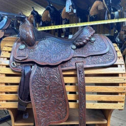 Used Circle Y Custom Western Saddle 14/M -Equestrian Supplie Store 338 Seat Measurement 66651.1690419856