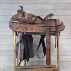 Used Star Of Texas Western Saddle 15/MW -Equestrian Supplie Store 340 L Rigging 75237.1690419382
