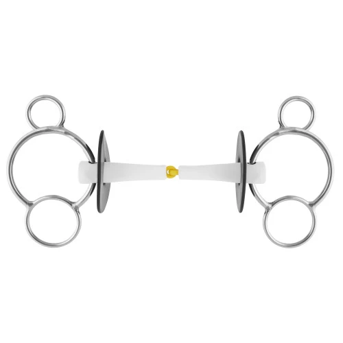 Nathe Single Jointed 3-Ring Gag 3 Nathe Single Jointed 3-Ring Gag