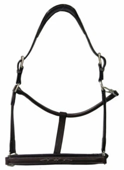 HDR Stress-Free Shaped Crown Halter -Equestrian Supplie Store 5218 havana front 97155 75826.1527298212