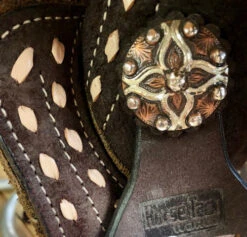 Circle Y HTW Treeless Barrel Saddle 5198 10 Circle Y HTW Treeless Barrel Saddle 5198 -Equestrian Supplie Store HTW MTG Treeless Barrel Chocolate stitching concho SP5198 035C 05 1 circle y 40649.1687465824