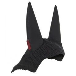 LeMieux Acoustic Pro Fly Hood -Equestrian Supplie Store acoustic pro fly bonnet black back 5362 lemieux 61134.1670556902