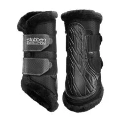 Stubben AirFlow Brushing Boots With Fleece -Equestrian Supplie Store airflow brushing boots with fleece medium black hero 24451 stubben 88798.1680630430
