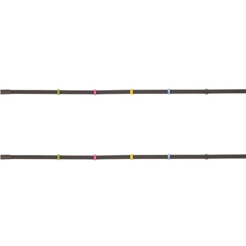 Camelot Rainbow Stop Anti-Slip Reins PONY 4 Camelot Rainbow Stop Anti-Slip Reins PONY - Image 2