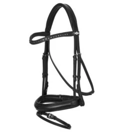 LeMieux Arika Dressage Snaffle Bridle -Equestrian Supplie Store arika snaffle bridle black IT03740 lemieux 54315.1690316869