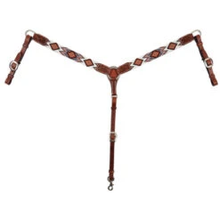 Circle Y Beaded Aztec Infinity Breast Collar -Equestrian Supplie Store aztec infinity bead breast collar brown white x4121 2004 circle y 80919.1665179488