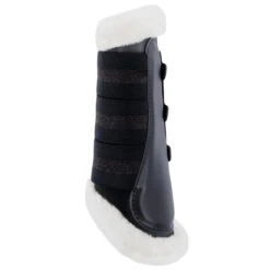 B Vertigo Drew Fleece Lined Brushing Boots 11 B Vertigo Drew Fleece Lined Brushing Boots -Equestrian Supplie Store b vertigo drew fleece fur line black front 19201 BLK horze 31359.1654288780