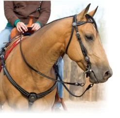 Weaver Leather Weaver Back In Black Brow Headstall