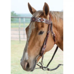 Circle Y Beaded Aztec Infinity Brow Headstall