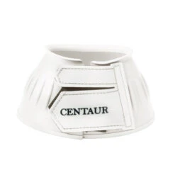 Centaur Heavy Duty Double Velcro Bell Boot -Equestrian Supplie Store bell boot ribbed velcro white 459790 centaur 94817.1595280718
