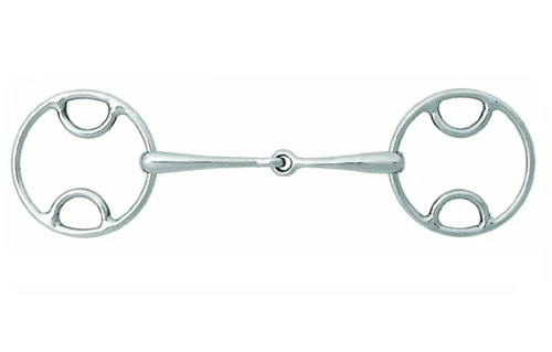 Korsteel Jointed Beval Loose Ring Snaffle 3 Korsteel Jointed Beval Loose Ring Snaffle