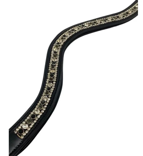 Black Oak Cameo Curved Browband 3 Black Oak Cameo Curved Browband