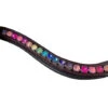 Black Oak Rainbow Sprinkles Curved Browband -Equestrian Supplie Store black oak rainbow curve browband brown kl select 54062.1667007103