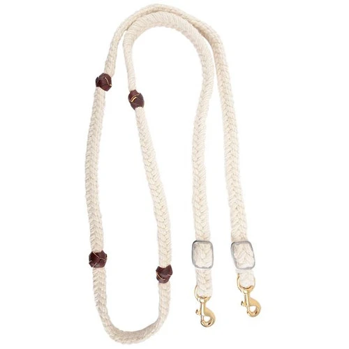 Blended Mohair Barrel Rein With Latigo Knots 3 Blended Mohair Barrel Rein With Latigo Knots