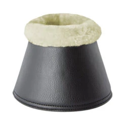B Vertigo Wellington Fleece Bell Boots -Equestrian Supplie Store bv wellington fleece boots black back 19719 BL horze 20648.1678563638