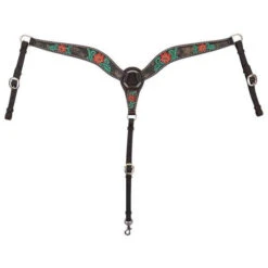 Circle Y Cactus Flower Breast Collar -Equestrian Supplie Store cactus flower breast collar 1000 23 SC circle y 62023.1613591802