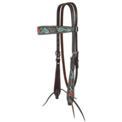 Circle Y Cactus Flower Brow Headstall -Equestrian Supplie Store cactus flower brow headstall 1000 12 SC circle y 06524.1613592944