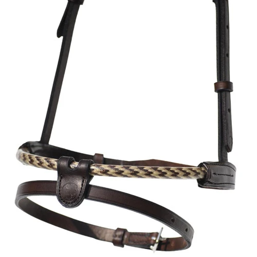 In Horse We Trust Coated Rope Noseband 3 In Horse We Trust Coated Rope Noseband