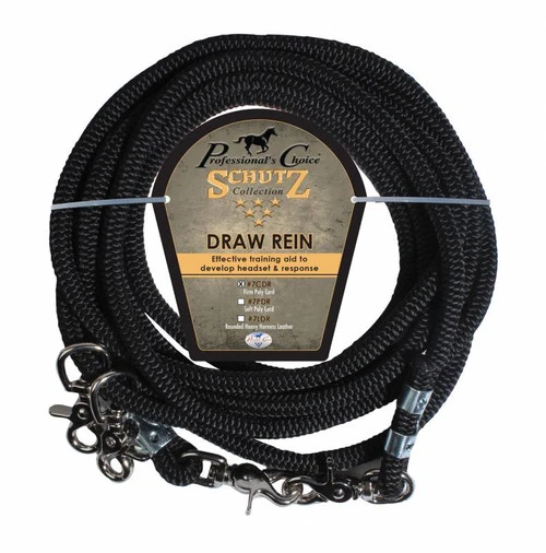 Professional's Choice Schutz Cord Rope Draw Reins 3 Professional's Choice Schutz Cord Rope Draw Reins