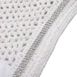 Kavalkade Crystal Fly Bonnet -Equestrian Supplie Store crystal fly bonnet white detail 36103 WHITE kavalkade 72432.1621107296