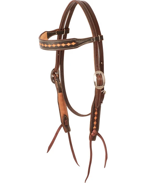 Martin Saddlery Dark Frame Diamond Brow Headstall 3 Martin Saddlery Dark Frame Diamond Brow Headstall