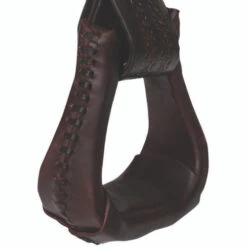 Tucker ErgoBalance Leather Laced Stirrups -Equestrian Supplie Store ergo balance leather lace stirrup brown2 0265 2200 tucker 74525.1571775742