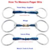 Fager Sara Titanium Fixed Ring -Equestrian Supplie Store fager bit measure guide mtf 96286.1621115191