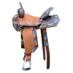 Alamo Saddlery Feather Barrel Saddle -Equestrian Supplie Store feather barrel saddle FEATHER alamo 36093.1650659555