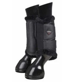 LeMieux Fleece Lined Brushing Boots -Equestrian Supplie Store fleece lined brushing boots black pair 8953 lemieux 44596.1665191267