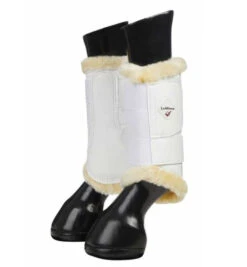 LeMieux Fleece Lined Brushing Boots -Equestrian Supplie Store fleece lined brushing boots white form 8950 lemieux 01402.1665191262