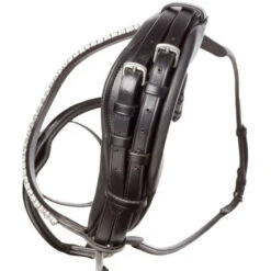 Kavalkade Florina Rolled Snaffle Bridle -Equestrian Supplie Store florina rolled snaffle black headpeice 191 47 blk kavalkade 79426.1680908704