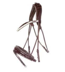 Kavalkade Florina Rolled Snaffle Bridle -Equestrian Supplie Store florina snaffle bridle brown 19047 02 kavalkade 53131.1680908679