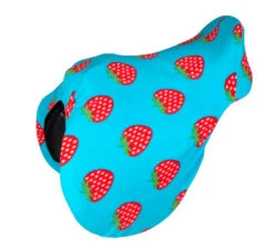 Fruity Fleece Saddle Cover -Equestrian Supplie Store fruity fleece saddle cover AP strawberry 234 shires 85867.1665106029