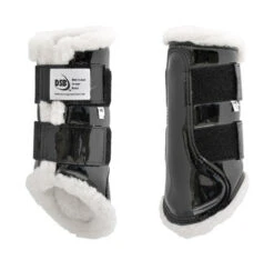 DSB Glossy Patent Dressage Sport Boot -Equestrian Supplie Store glossy black boots white fleece pair dsb 59157.1592335965