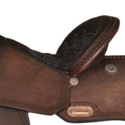 High Horse Lindale Barrel Saddle By Circle Y -Equestrian Supplie Store high horse lindale barrel saddle chocolate seat 6228 745C circle y 64636.1579208342