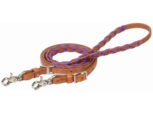 Weaver Leather Weaver Laced Harness Barrel Reins 4 Weaver Leather Weaver Laced Harness Barrel Reins - Image 2