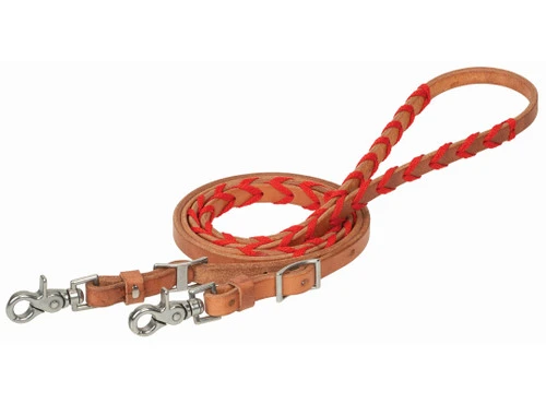 Weaver Leather Weaver Laced Harness Barrel Reins 7 Weaver Leather Weaver Laced Harness Barrel Reins - Image 5