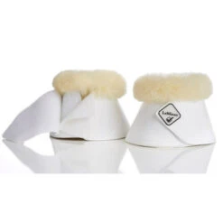 LeMieux Lambswool Overreach Boots 14 LeMieux Lambswool Overreach Boots -Equestrian Supplie Store lambswool bell boot white closure 9736 lemieux 43487.1638397556