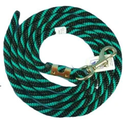 Nylon Lead Rope - Multi-Color -Equestrian Supplie Store lead rope green black 02993.1597953960