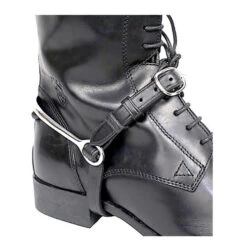 Nunn Finer Leather Spur Straps -Equestrian Supplie Store leather spur strap keepers black boot 1019L nunn finer 41556.1671239249