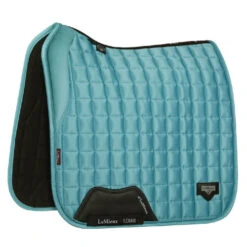 LeMieux Loire Memory Foam Dressage Pad -Equestrian Supplie Store loire drsg memory azure side 4359 lemieux 50710.1677098421