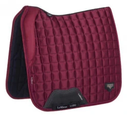 LeMieux Loire Memory Foam Dressage Pad -Equestrian Supplie Store loire drsg memory mulberry side 6967 lemieux 87837.1677098427