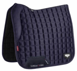 LeMieux Loire Memory Foam Dressage Pad -Equestrian Supplie Store loire drsg memory navy side 6361 lemieux 45135.1677098434