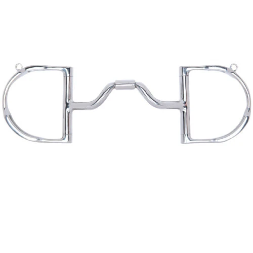 Myler Medium Wide Ported Barrel Dee With Hooks 3 Myler Medium Wide Ported Barrel Dee With Hooks