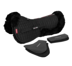 LeMieux Pro-Sorb Merino+ Half Pad 2-Pocket -Equestrian Supplie Store merino plus pro sorb HP black black lemieux 27630.1670984868