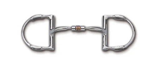 Myler Copper Roller Comfort Snaffle Dee With Hooks - MB 03 - Level 1 3 Myler Copper Roller Comfort Snaffle Dee With Hooks - MB 03 - Level 1