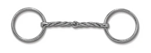 Myler Sweet Iron Twisted Snaffle Loose Ring - MB 09T - Level 1 3 Myler Sweet Iron Twisted Snaffle Loose Ring - MB 09T - Level 1